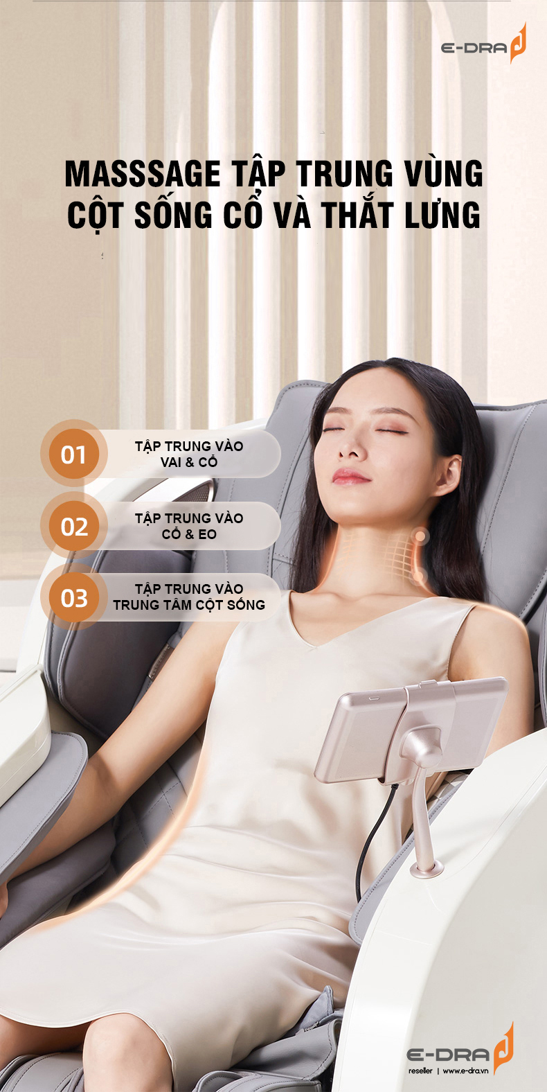 Ghế massage E-Dra EMC114