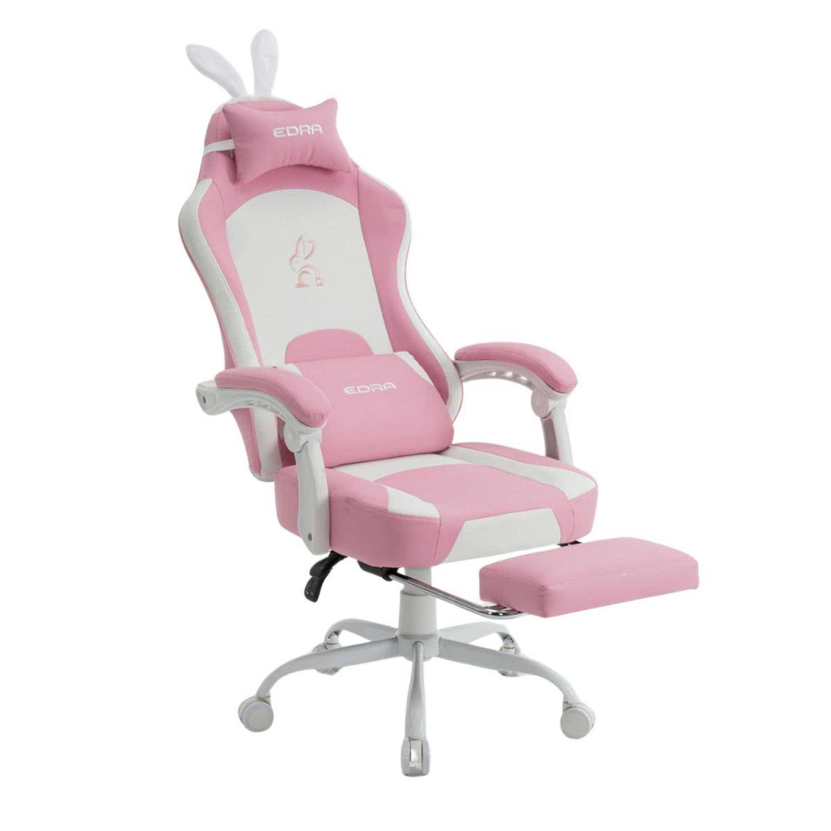 Ghế gaming EDRA Rabbit EGC238 Pink White