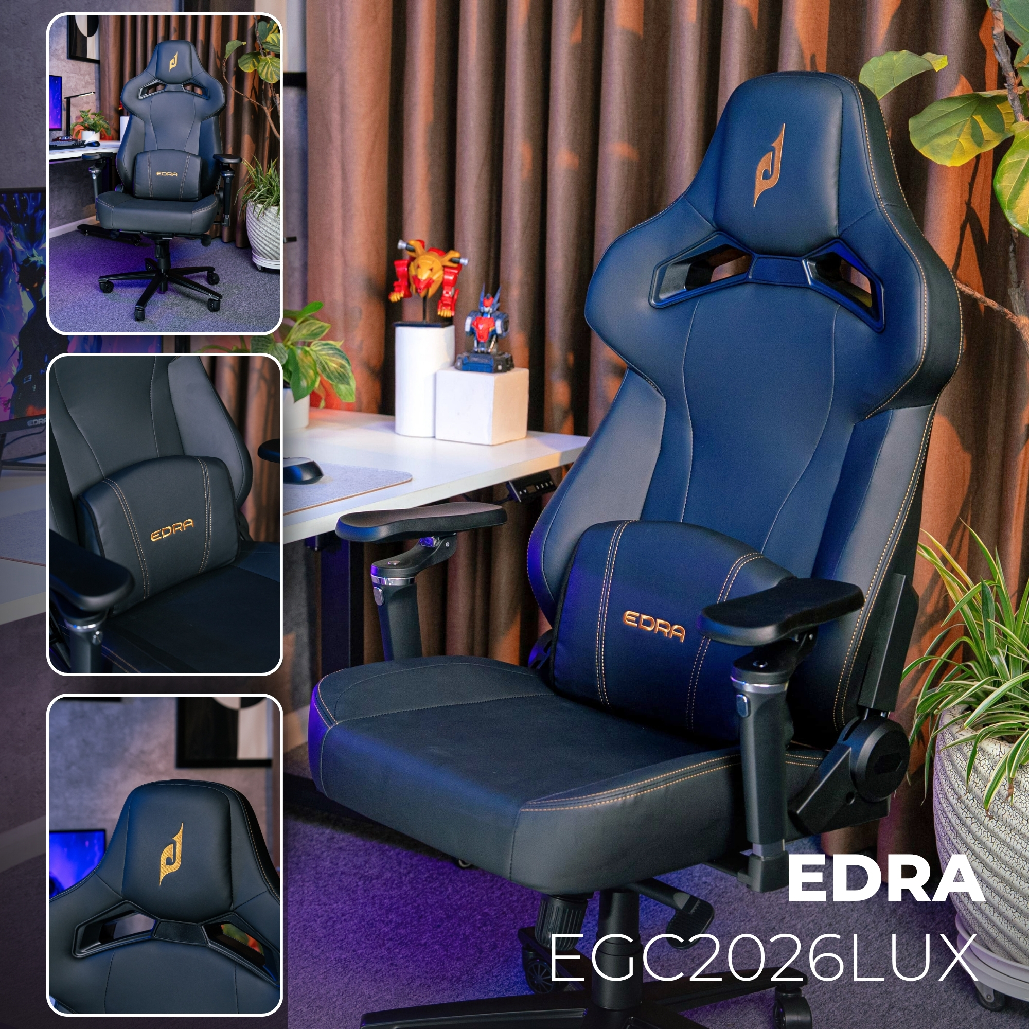Ghế gaming EDRA Warlord EGC2026LUX