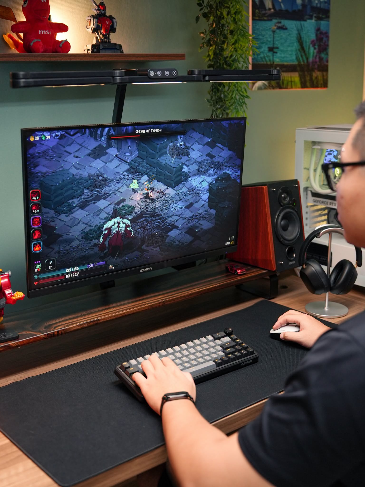 IPS, VA hay Fast IPS? So sánh chi tiết để chọn màn hình gaming phù hợp 2 Góc chơi game với màn hình gaming EDRA
