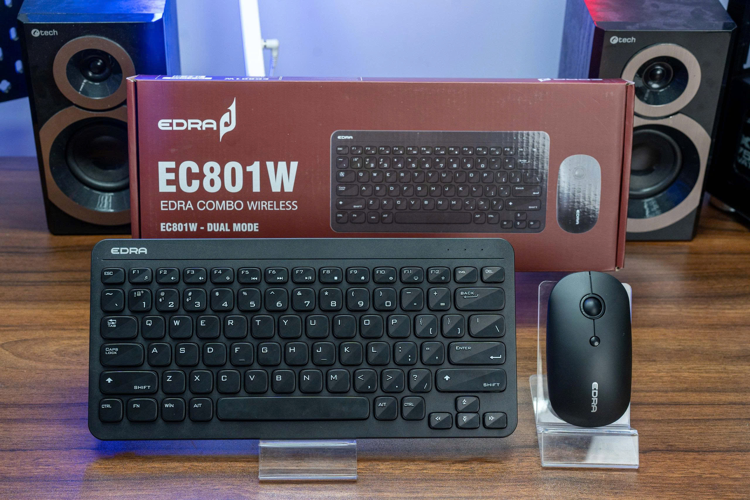 Bộ phím chuột không dây EDRA EC801W